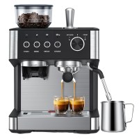 COWSAR Espressomaschine mit Mahlwerk und Milchaufschäumer — Einzelstück, neu und ungeöffnet